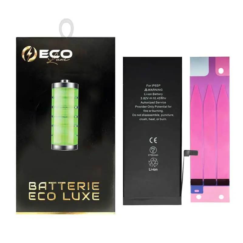 Batterie 616-00045/616-00042 2750mAh iPhone 6S Plus 3.82V + Adhésifs - Puce Ti (ECO Luxe) Alternative d'origine